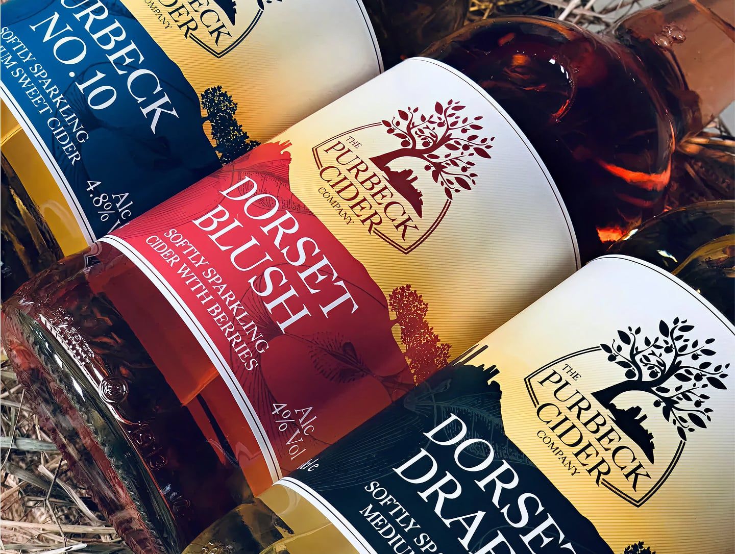 3 Purbeck cider bottles.